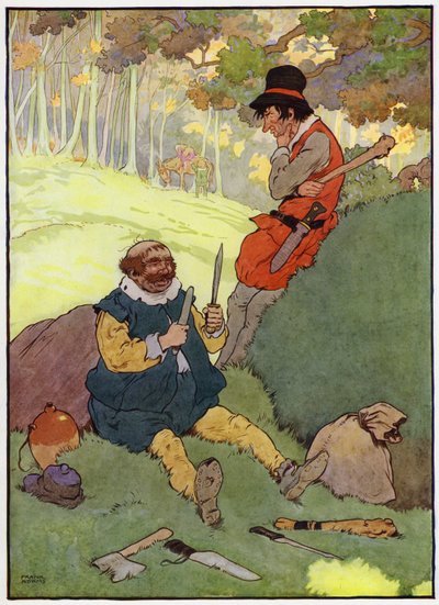 Illustratie voor Babes in the Wood door Frank Adams