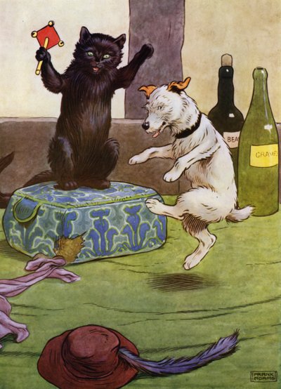 Illustratie voor Old Mother Hubbard door Frank Adams