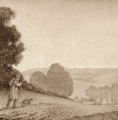 Illustratie voor The Scholar-Gipsy door Matthew Arnold door Frank Adams