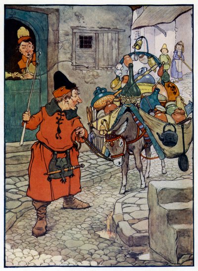 Illustratie voor Het Verhaal van Tom de Pijperszoon door Frank Adams