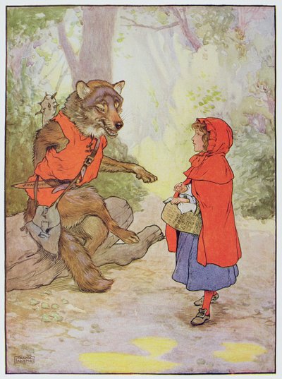 Roodkapje en de Wolf, illustratie uit 