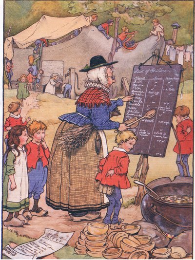 De oude vrouw die in een schoen woonde door Frank Adams