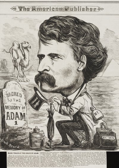 De Amerikaanse uitgever, uitgegeven 1872 (lithografie) door Frank Beard