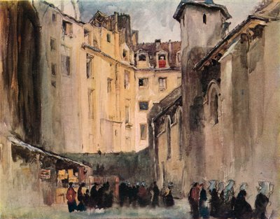 Kerk van St Julien-le-Pauvre, 1915 door Frank Brangwyn