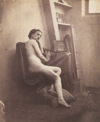 [Vrouwelijk naakt in studio], 1856-59 door Frank Chauvassaigne