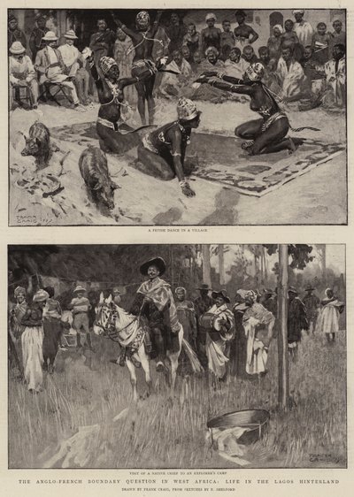 De Anglo-Franse Grenskwestie in West-Afrika, Leven in het Achterland van Lagos door Frank Craig