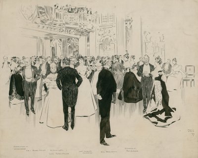 Het Gordon Memorial Bal in het Hotel Cecil, tussen de Dansen door Frank Craig