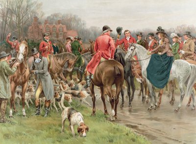 Een winterochtend, uit de Pears Annual, 1908 door Frank Dadd