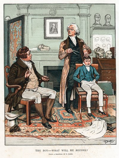 Frenologie door Frank Dadd