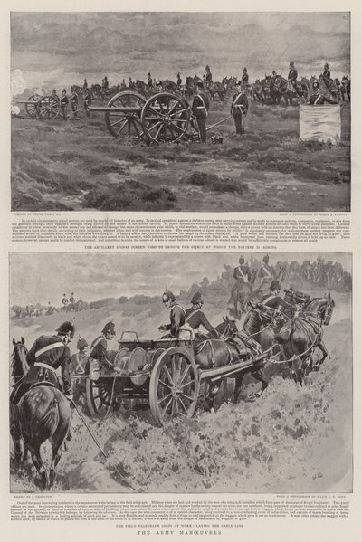 De legeroefeningen door Frank Dadd