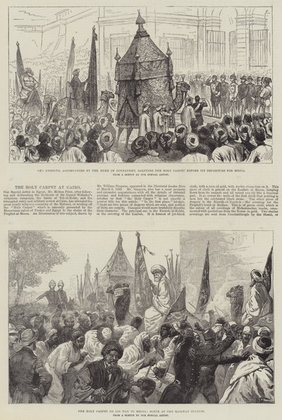 Het Heilige Tapijt in Caïro door Frank Dadd
