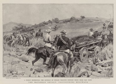 De Matabele Opstand, bevoorrading van Buluwayo door Frank Dadd
