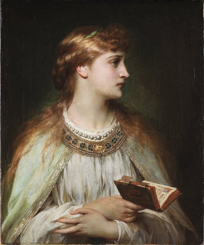 Ophelia, uit het toneelstuk Hamlet van William Shakespeare door Frank Dicksee