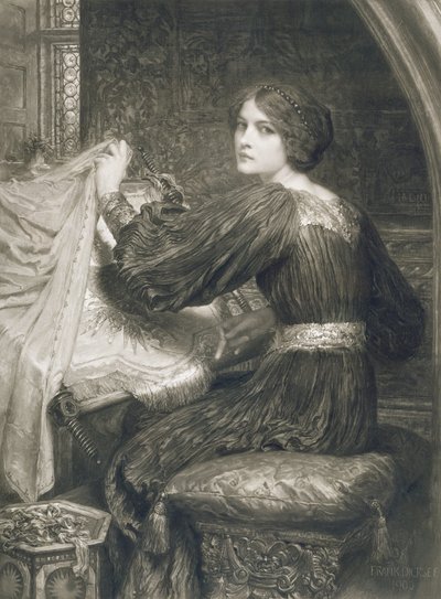 Penelope, gegraveerd door Norman Hirst (1862-ca.1955) uitgegeven door Frost and Reed, 1903 door Frank Dicksee