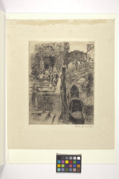 Brug der Zuchten, Venetië (Plaat 1) door Frank Duveneck