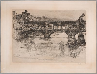 Ponte Vecchio, Florence (Eerste plaat) door Frank Duveneck