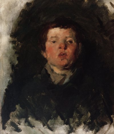 Portret van een jongen door Frank Duveneck