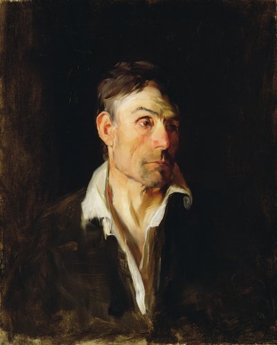 Portret van een man (Richard Creifelds), ca. 1876 door Frank Duveneck