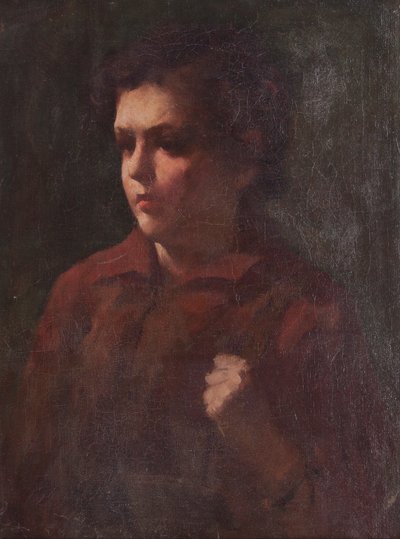 Studie van een schooljongen door Frank Duveneck