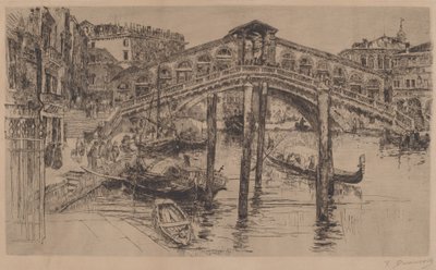 De Rialto, Venetië door Frank Duveneck