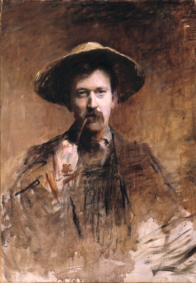 Portret van de schilder door hemzelf door Frank Edwin Scott