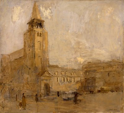 St. Germain des Pres nr. II, n.d. door Frank Edwin Scott