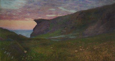Zonsondergang aan de kust van Cornwall door Frank Goodwin