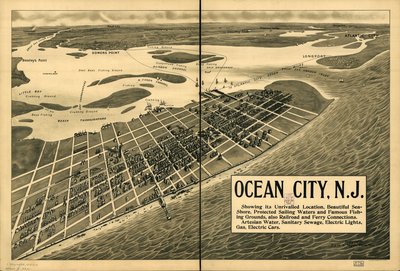 Engels: Klasse G. XXc. nr. 4920 U.S. Copyright Office Vogelperspectief tot aan de horizon. Georiënteerd met het noorden naar rechtsboven. Ook beschikbaar via de website van de Library of Congress als rasterafbeelding. LC-kopie gehalveerd en gemonteerd op d door Frank H. Taylor