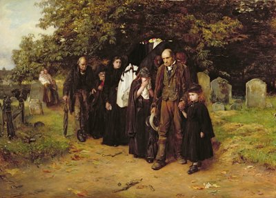 Ik ben de Opstanding en het Leven, of De Dorpsbegrafenis door Frank Holl