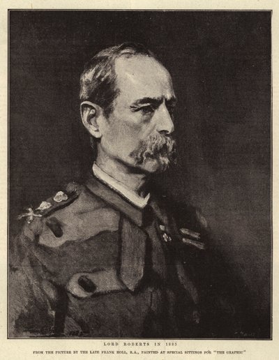 Lord Roberts in 1885 door Frank Holl
