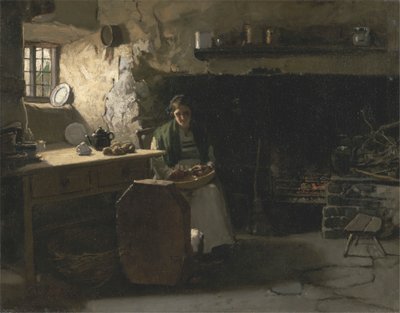 Aardappelen schillen door Frank Holl
