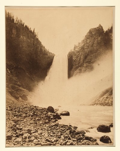 Grote watervallen van de Yellowstone, 360 voet door Frank Jay Haynes