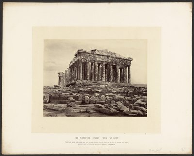 Het Parthenon, Athene, vanuit het westen door Frank Mason Good