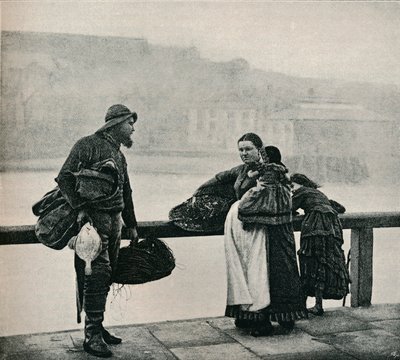Vissers, Whitby, ca. 1890 door Frank Meadow Sutcliffe