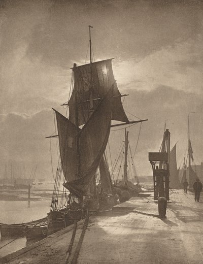 Zonneschijn en schaduw,jaren 1890 (foto) door Frank Meadow Sutcliffe