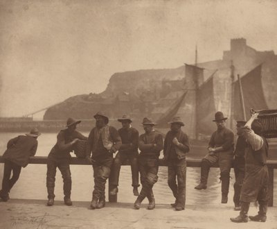Whitby Vissers, ca. 1885 door Frank Meadow. Sutcliffe