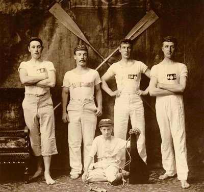 Whitby Friendship Roeiclub Crew, Whitby, Engeland. 1901 door Frank Meadow Sutcliffe