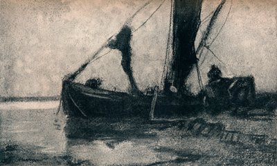 Het Laden van de Aak, 19e eeuw door Frank Mura