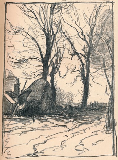 Studie van Bomen, Sompting, Sussex, 19e eeuw door Frank Mura