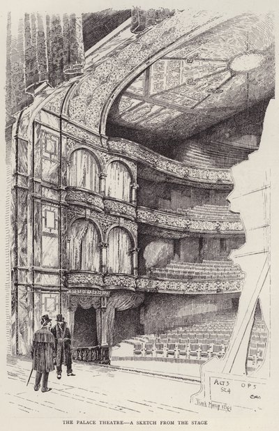 Interieur van het Palace Theatre, Londen door Frank Murray
