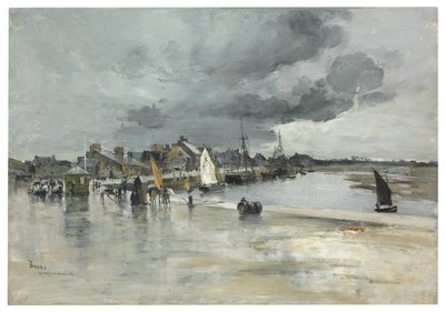 Haven in St. Vaast, Den Haag, 1882 door Frank Myers Boggs