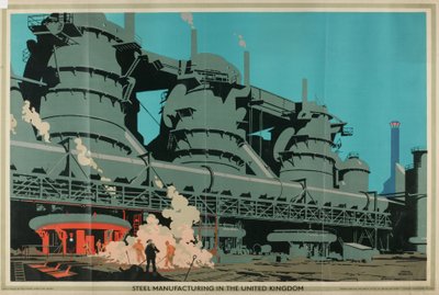 Staalproductie in het Verenigd Koninkrijk, uit de serie 