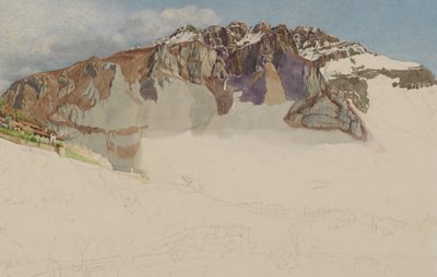 Bergachtig landschap in Italië: Il Resegone, 1885 door Frank Randal