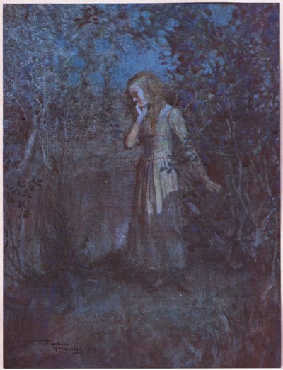 Het licht was vervaagd in duisternis en de avond werd nacht, c.1920 door Frank Reynolds