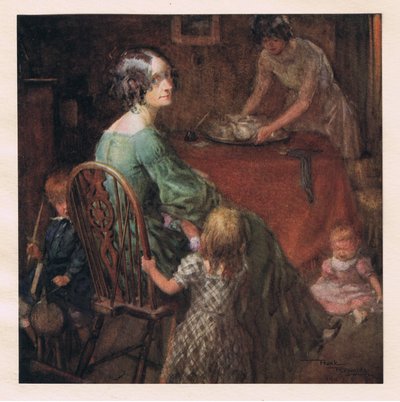 Mevrouw Micawber en familie door Frank Reynolds