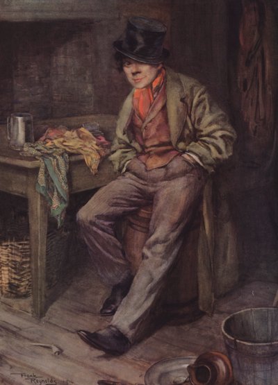De sluwe vagebond (kleur litho) door Frank Reynolds