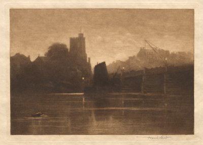 Ebbe, Putney Bridge door Frank Short