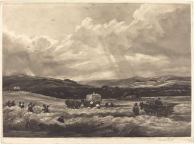 Hooiweide in Yorkshire, 1904 door Frank Short