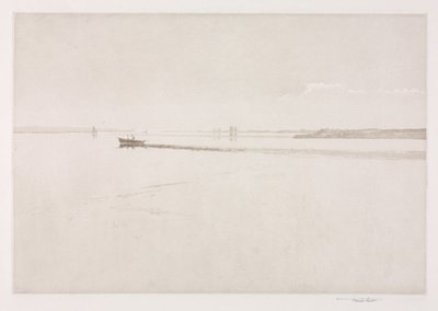 Ochtendnevel in de haven van Chichester door Frank Short