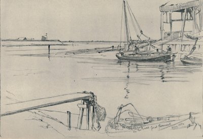 Op de Bure, Great Yarmouth, 1894, 1919 door Frank Short